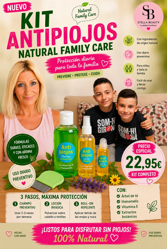 ✨ Kit Antipiojos Natural Family Care